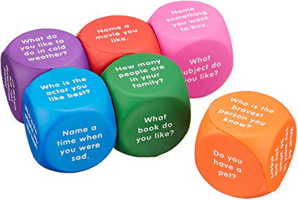 LearningResourcesConversationCubes,AutismTherapy,IceBreakerCubes