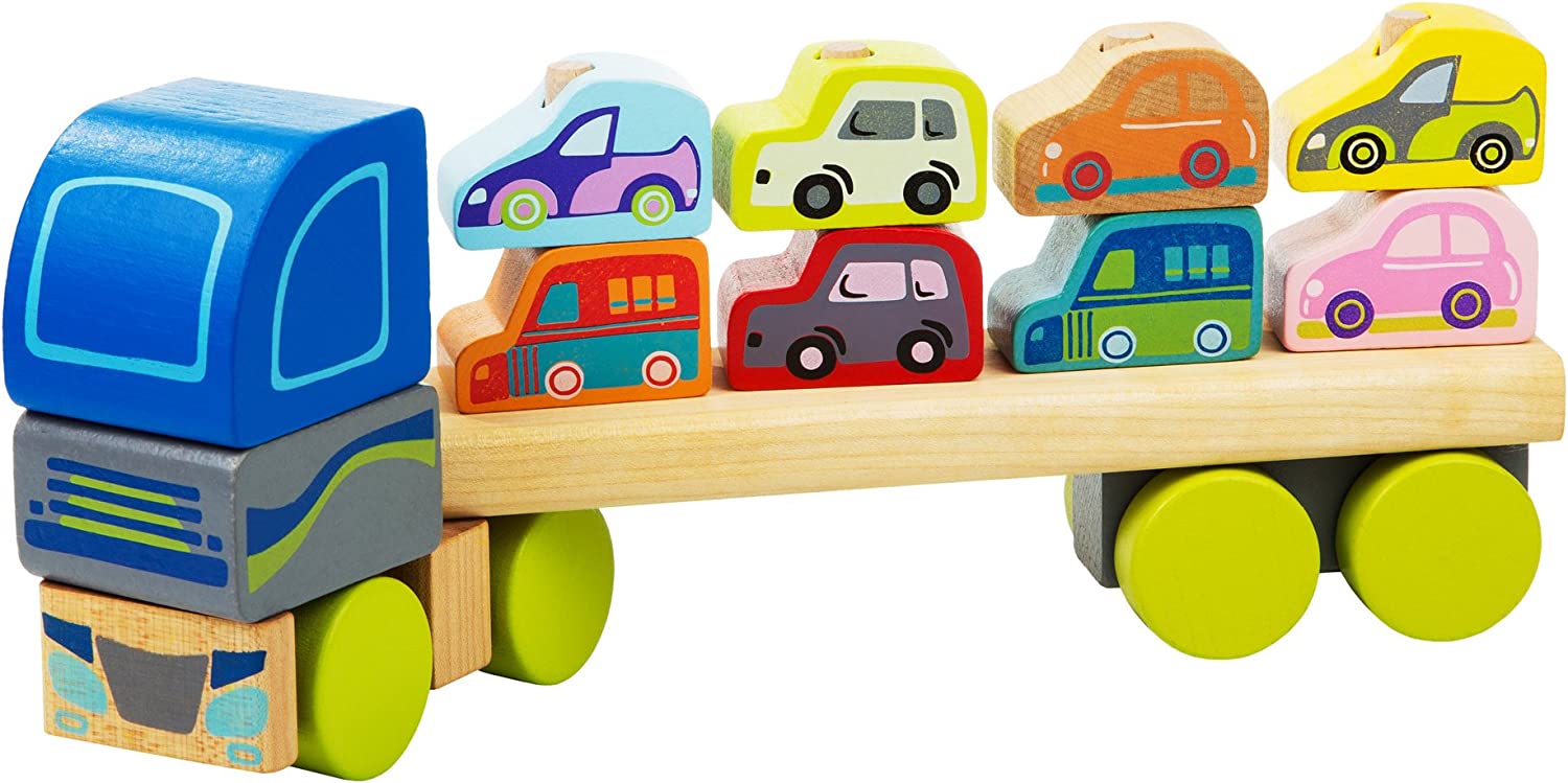 Wooden Truck Construction set with Cars